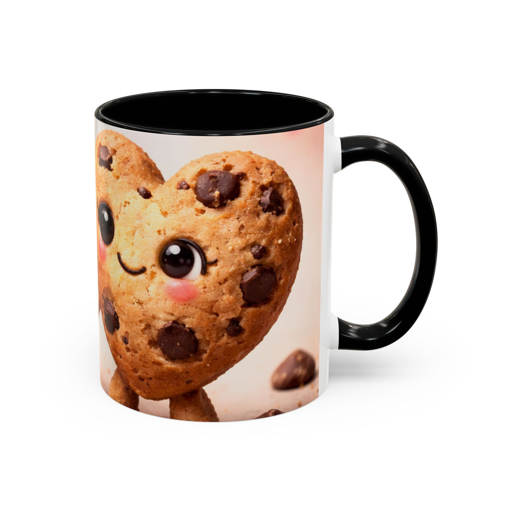 Heart Chocolate Chip Cookies Mug | Accent Coffee Mug, Valentines