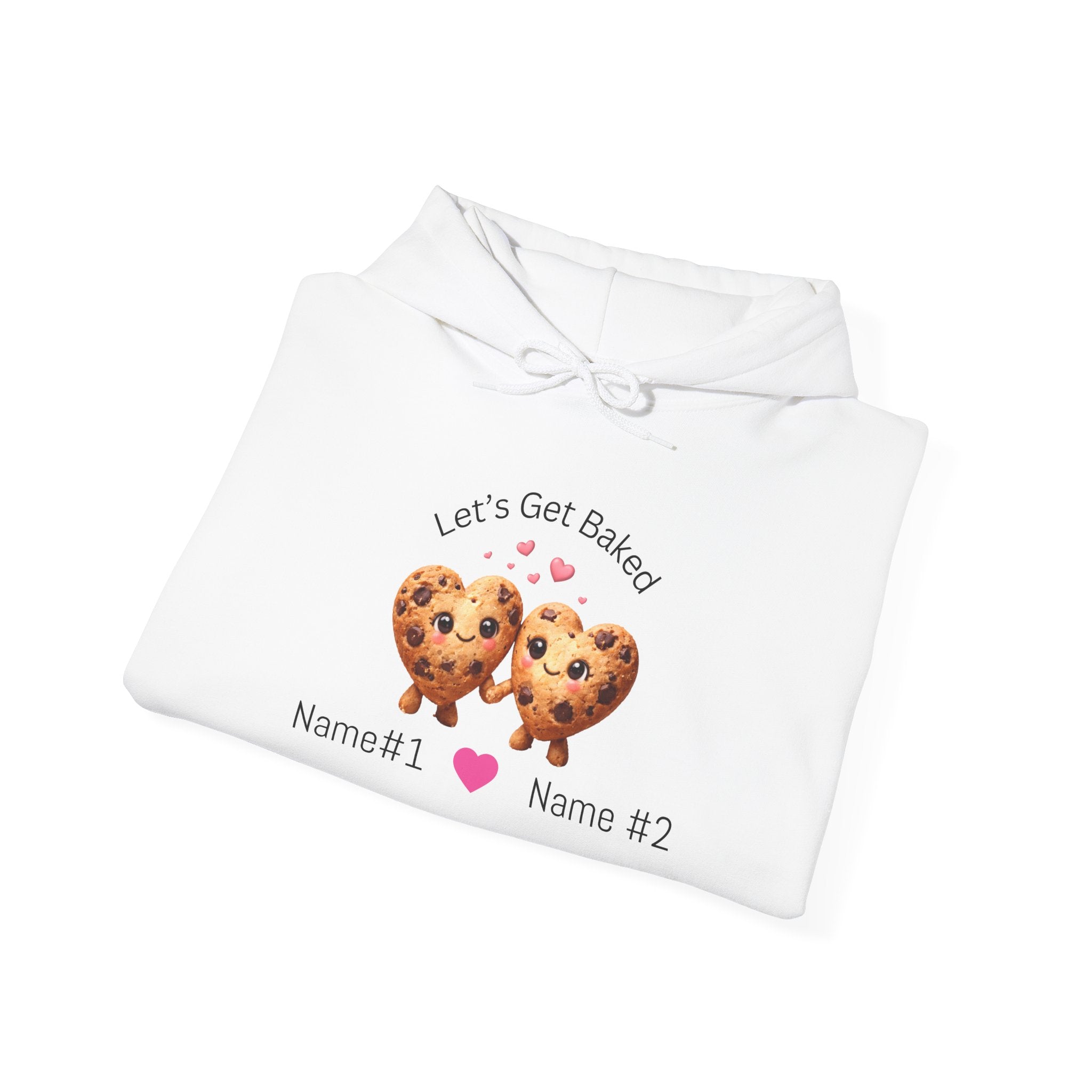 Let's Get Baked Cookie Hoodie — Personalized Couple Sweatshirt