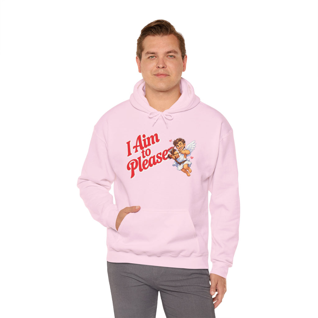 Valentines Day Cupid Hoodie - "I Aim To Please"