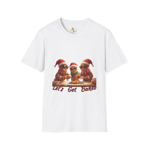 Adult Themed Gingerbread Men T-Shirt – 'Let's Get Baked' Christmas Attire