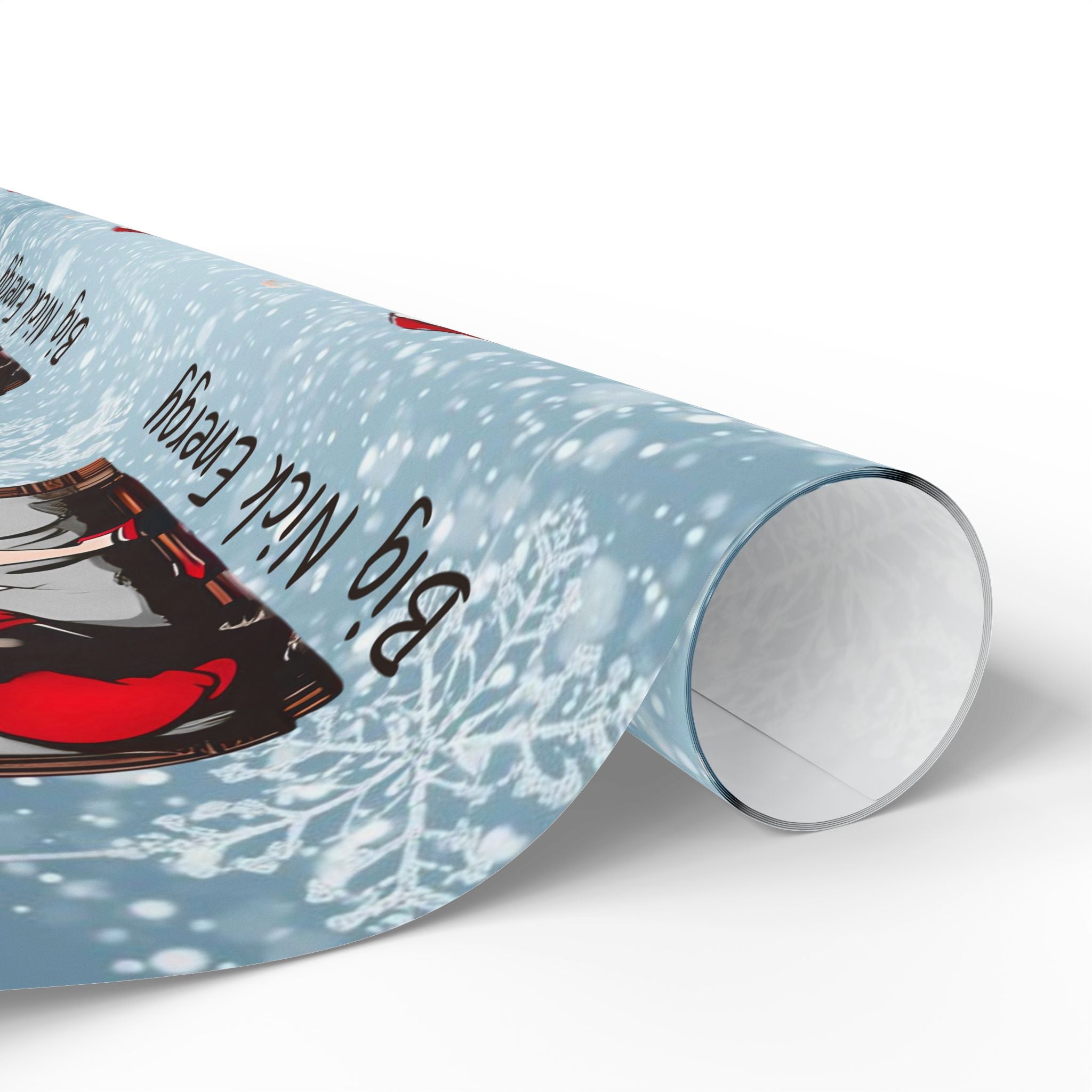 Christmas Santa Wrapping Paper Roll – 'Big Nice Energy' Holiday Gift Wrap
