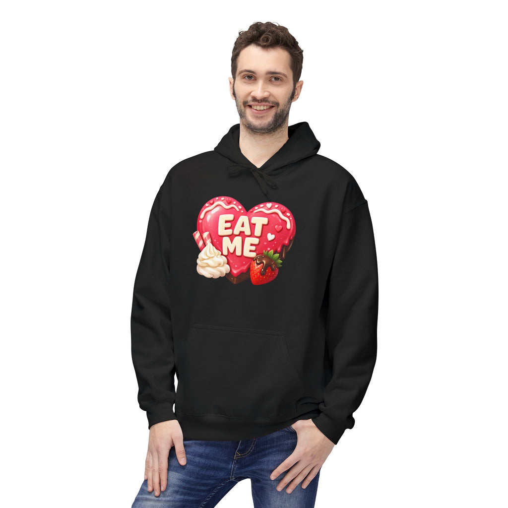 Valentine’s 'Eat Me' Strawberry Donut Hoodie — Cute Heart Pullover