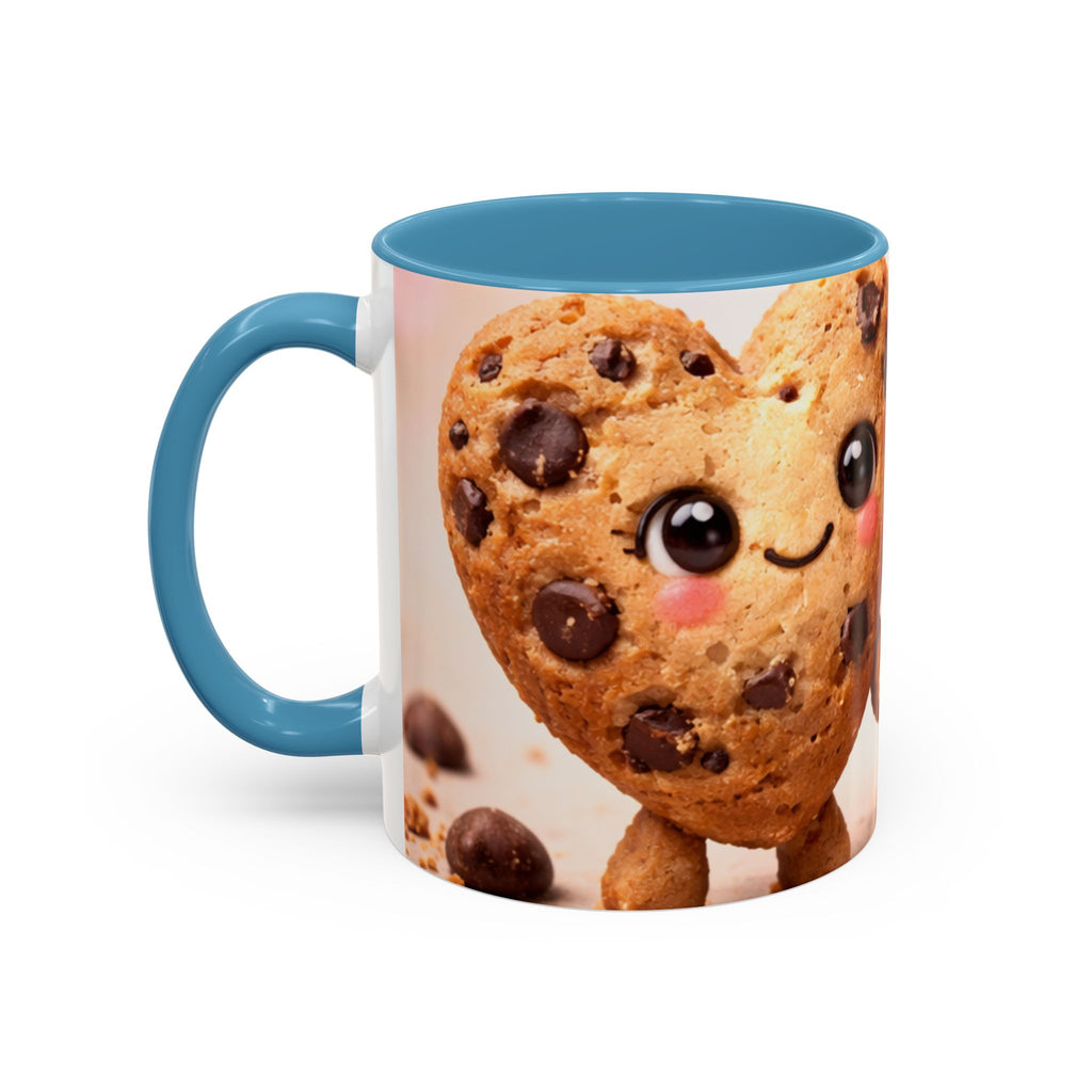 Heart Chocolate Chip Cookies Mug | Accent Coffee Mug, Valentines