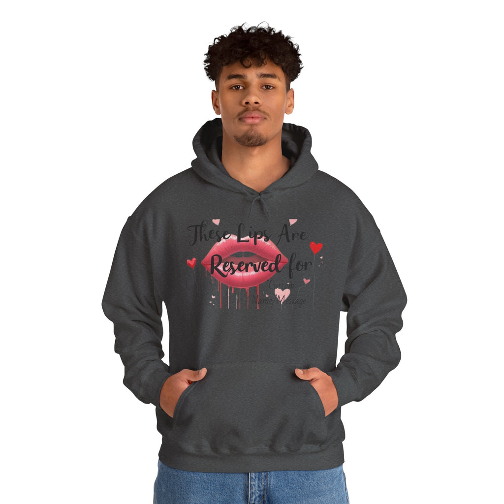 Personalized Hoodie. Lips, Valentine's Day
