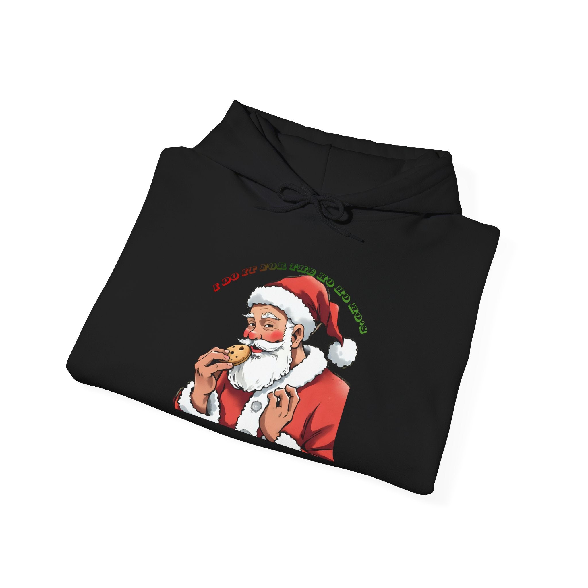 Adult Themed Santa Cookie Hoodie – 'I Do It For The Ho Ho Ho's' Christmas Attire