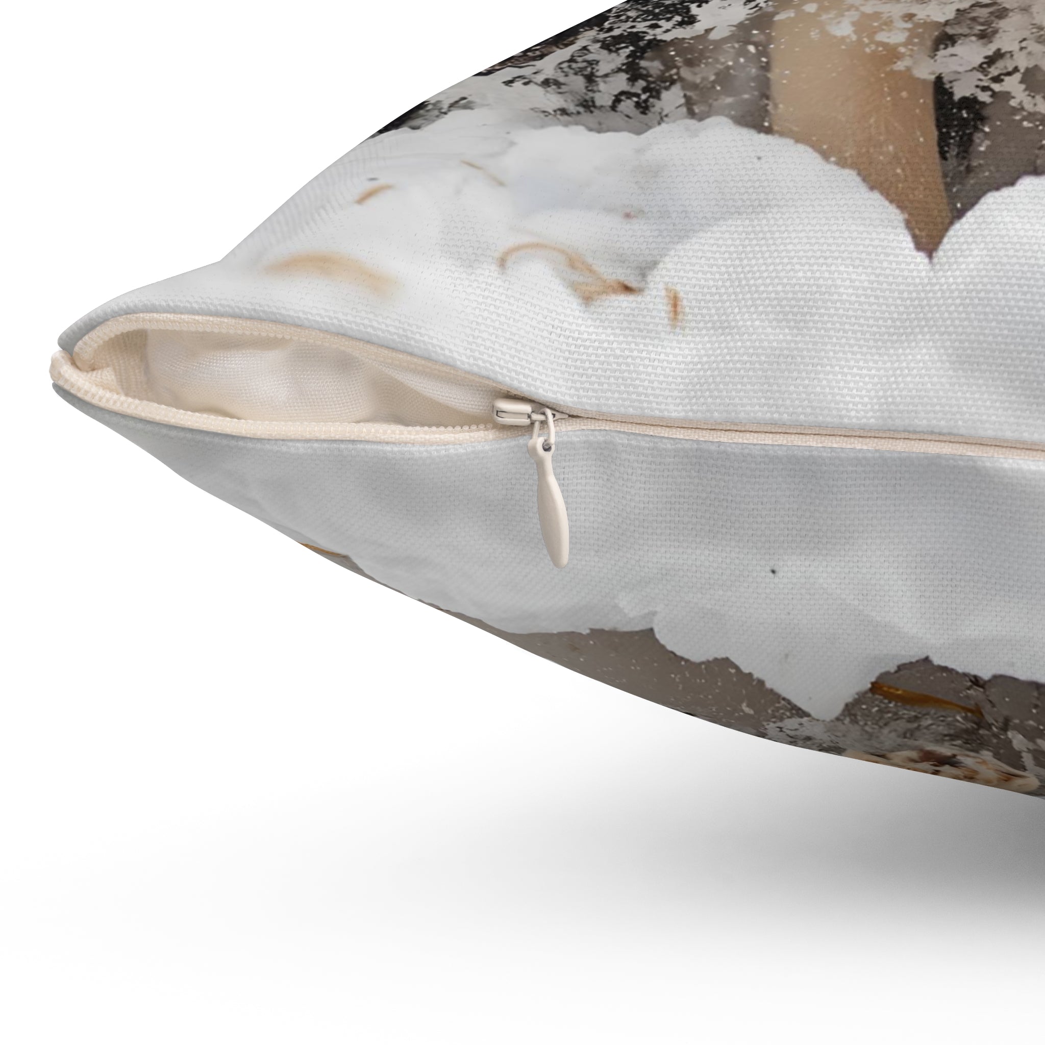 Cute Labrador Puppies Square Throw Pillow — Decorative Cushion for Dog Lovers