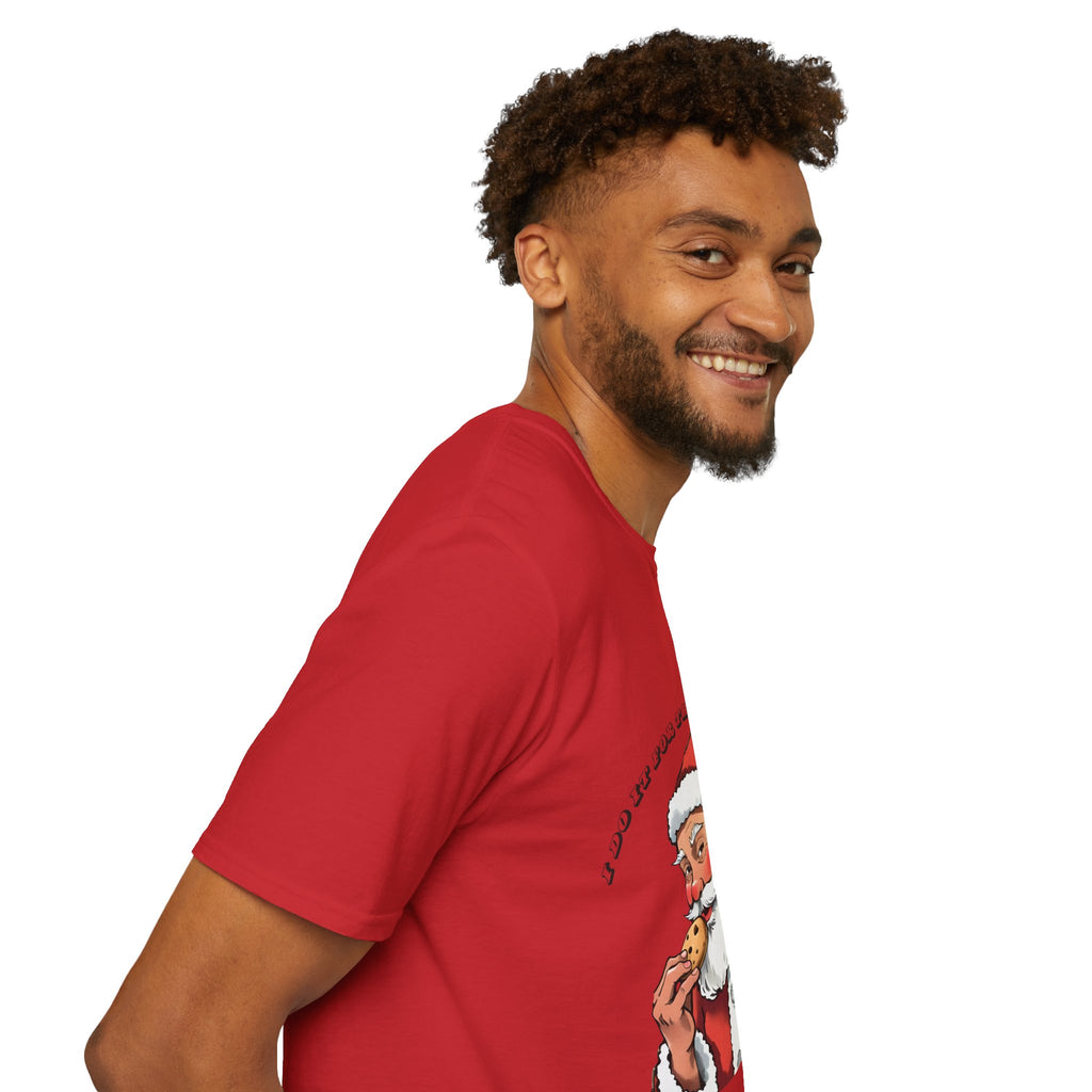 Adult Themed Santa Cookie T-Shirt - 'I Do It For The Ho Ho Ho's' Christmas Attire