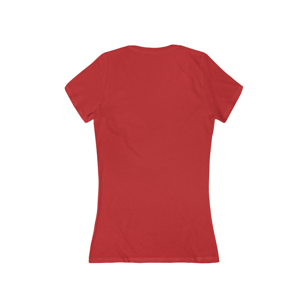 Adult Themed Milk & Cookies V-Neck Tee — 'I Put Out...And Santa Comes' Christmas Attire