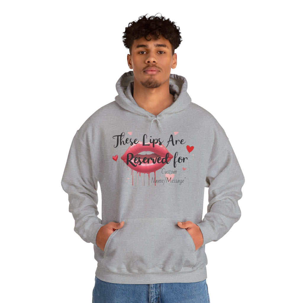 Personalized Hoodie. Lips, Valentine's Day