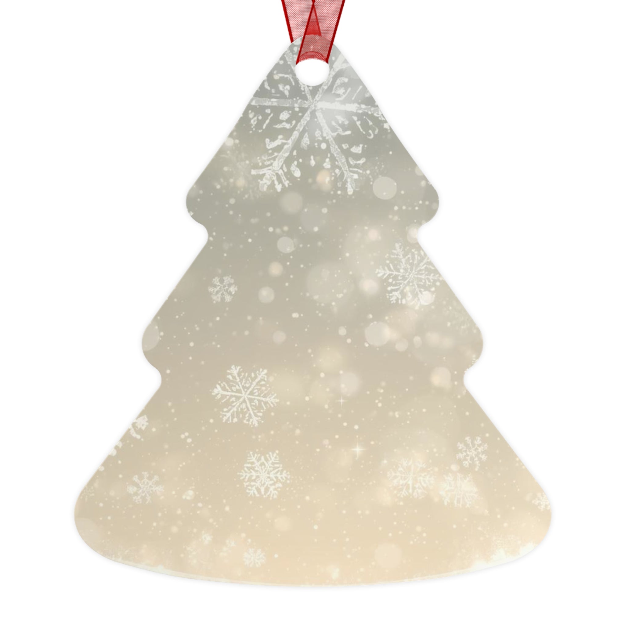 Snowflake Bell Metal Ornament — Elegant Winter Holiday Decoration