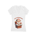 Adult Themed Santa Deep V-Neck Tee - 'I Love Going Down' Christmas Attire