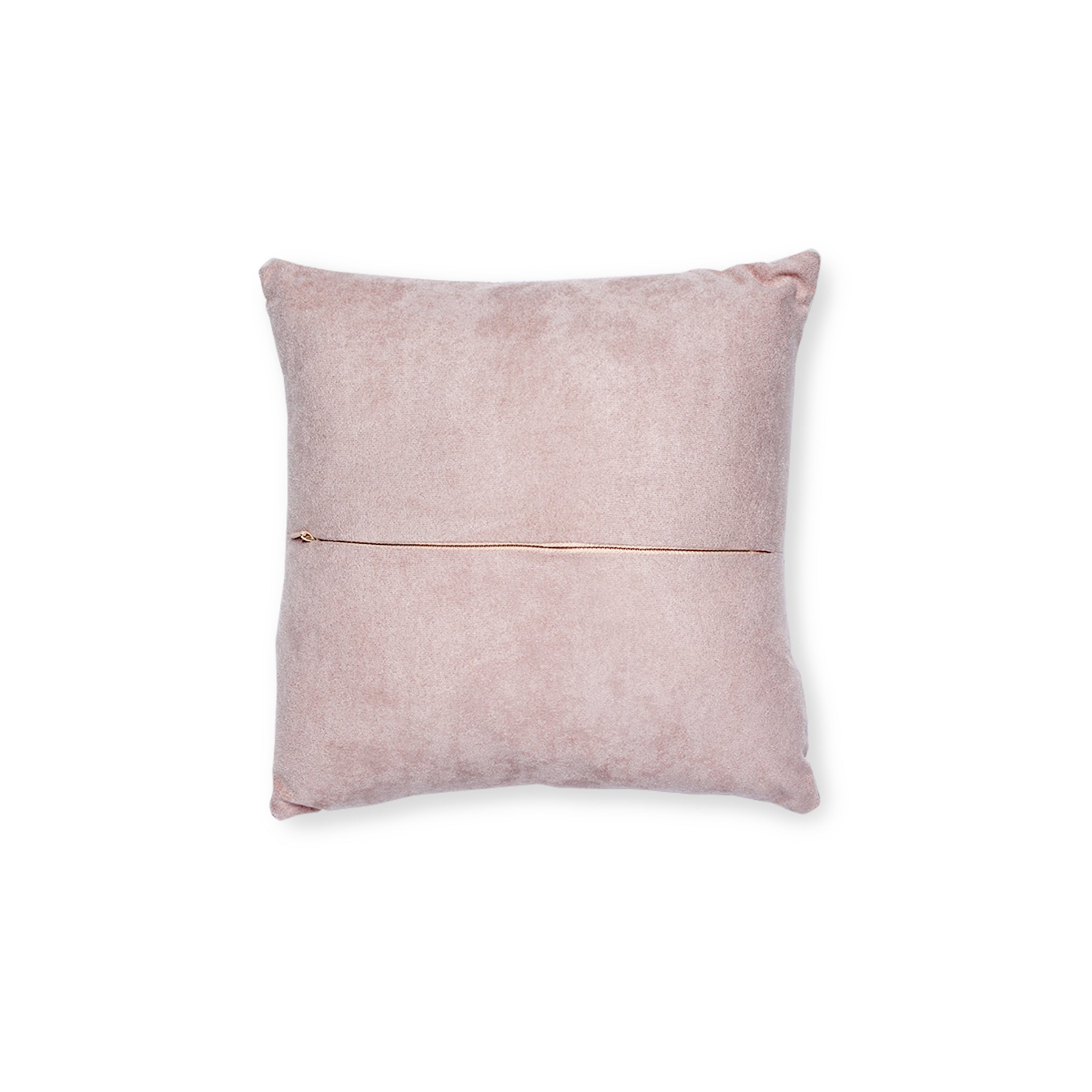 Winter Wonderland Christmas Pillow — Pink-Back Decorative Throw Pillow