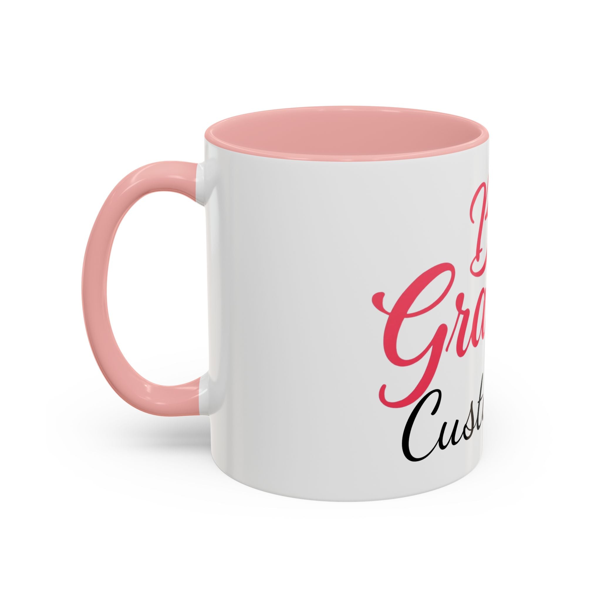 Best Grandma Custom Text Accent Coffee Mug — Personalized Gift for Grandmothers