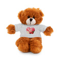 "EAT ME" Heart Tee Plush — Cute Brown Teddy, Sheep, Panda or Jaguar Stuffed Animal Gift
