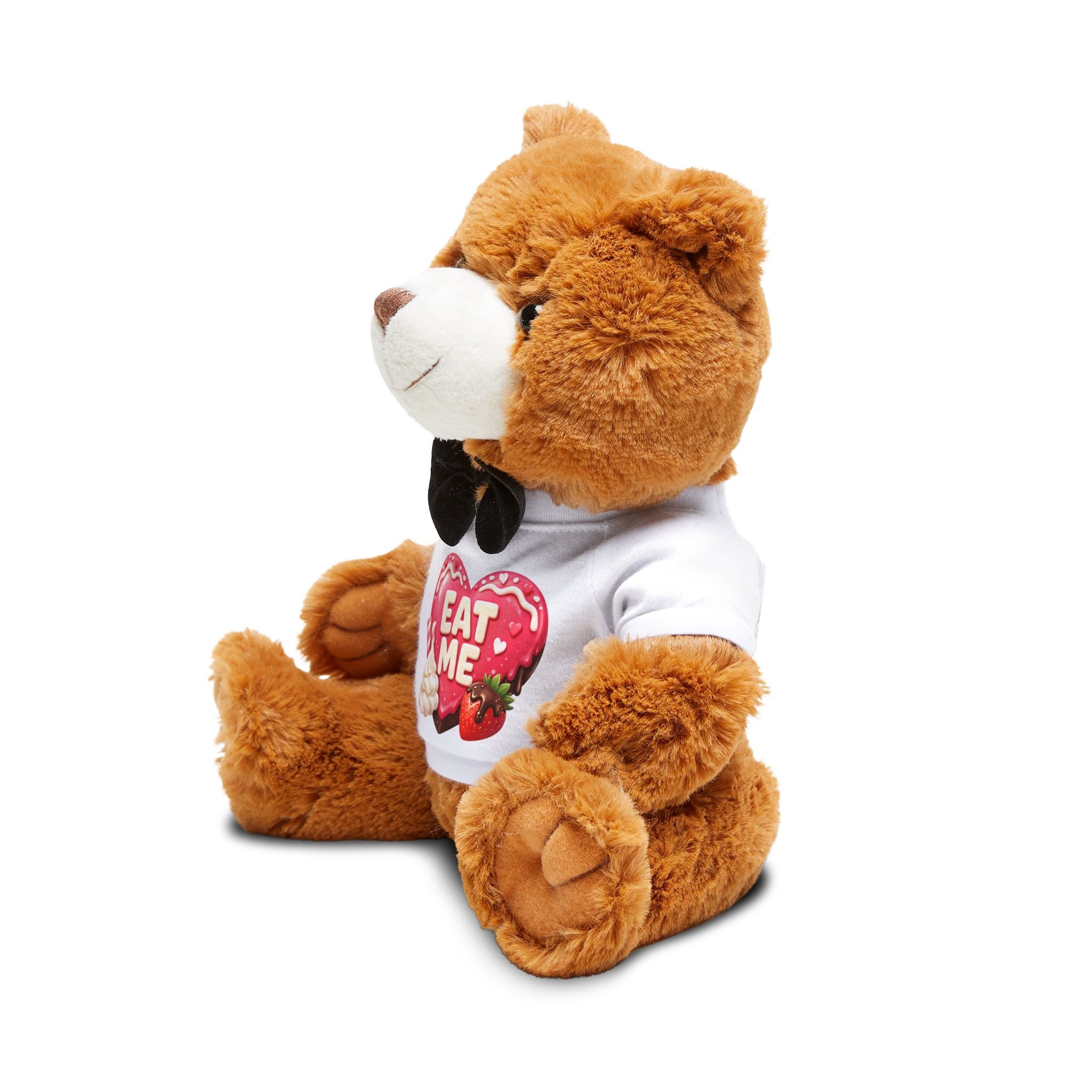 Eat Me Heart Teddy Bear Plush - Valentine's Teddy Bear with T-Shirt