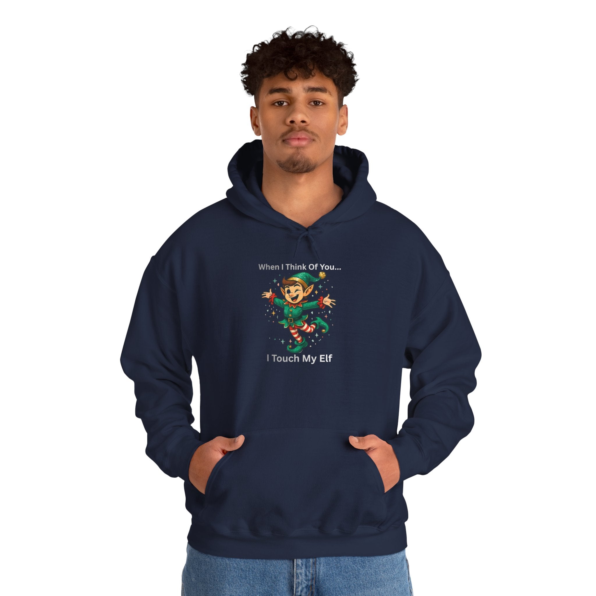 Christmas Elf Hoodie — Cute Dancing Elf 'When I See Tinsel' Holiday Sweatshirt