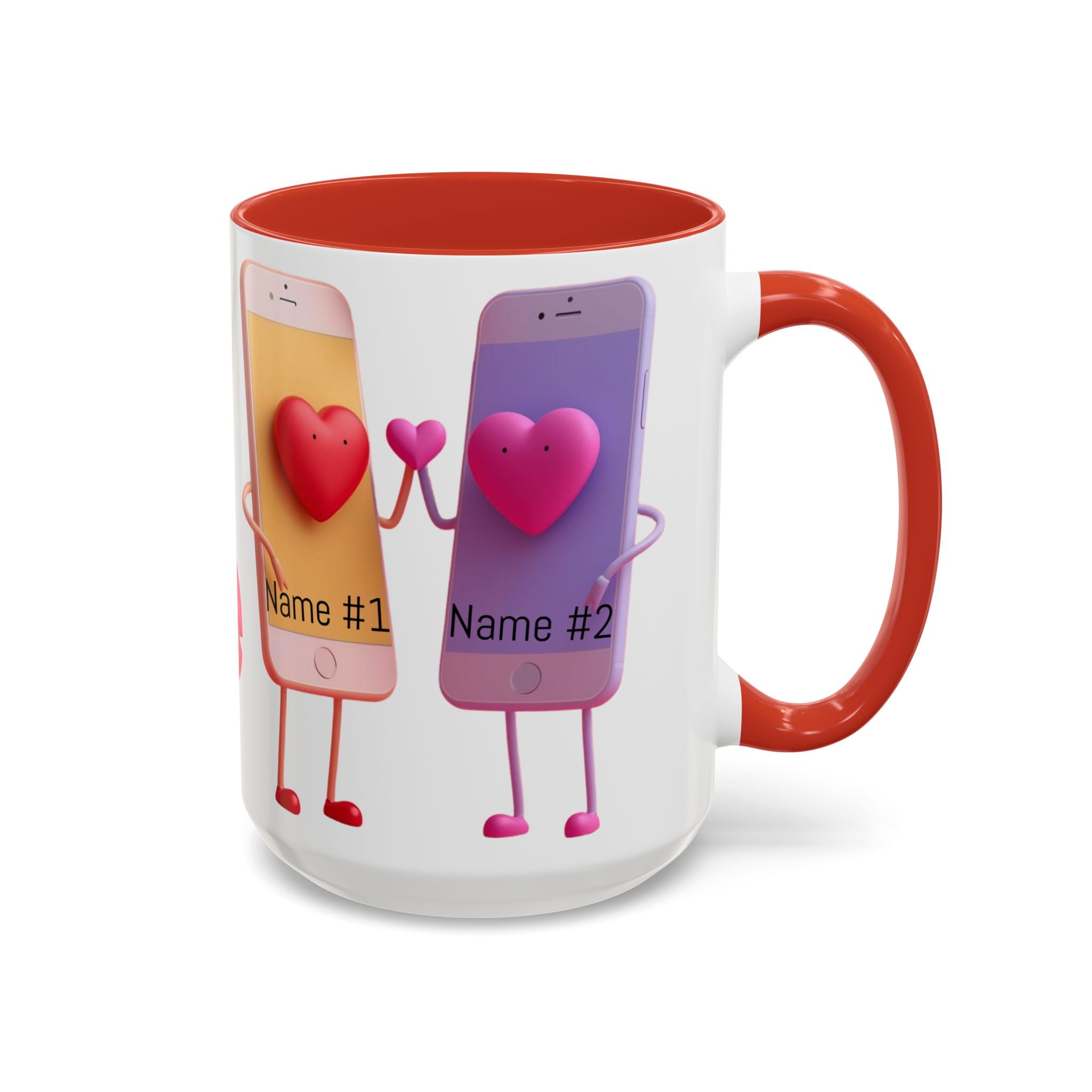 Personalized "Love at 1st Swipe" Couples Coffee Mug