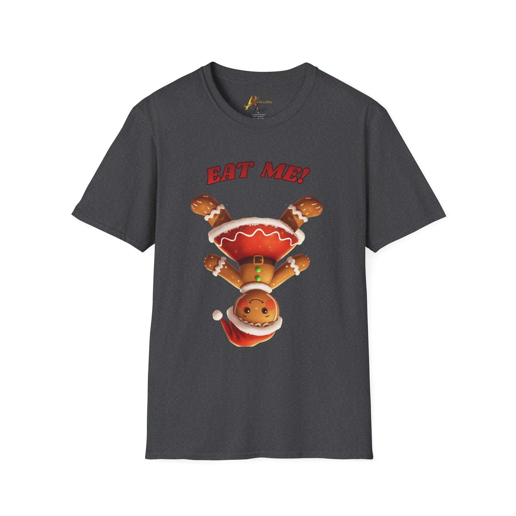 Adult Themed Gingerbread Woman T-Shirt -  'Eat Me!' Christmas Attire
