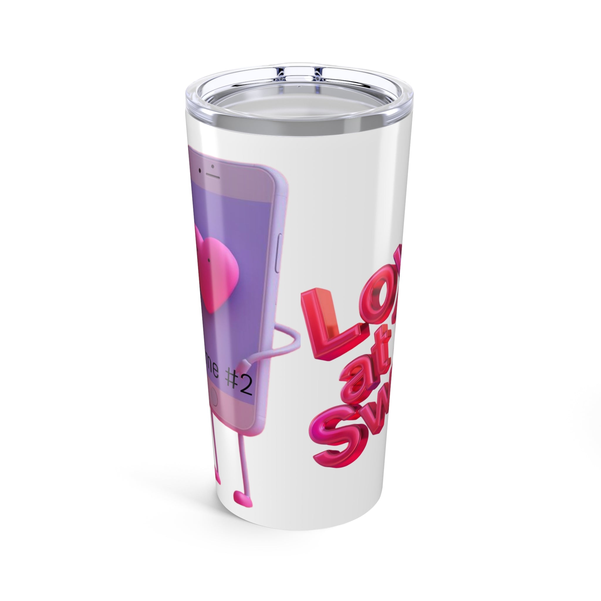 Personalized Valentine's Heart Tumbler 20oz