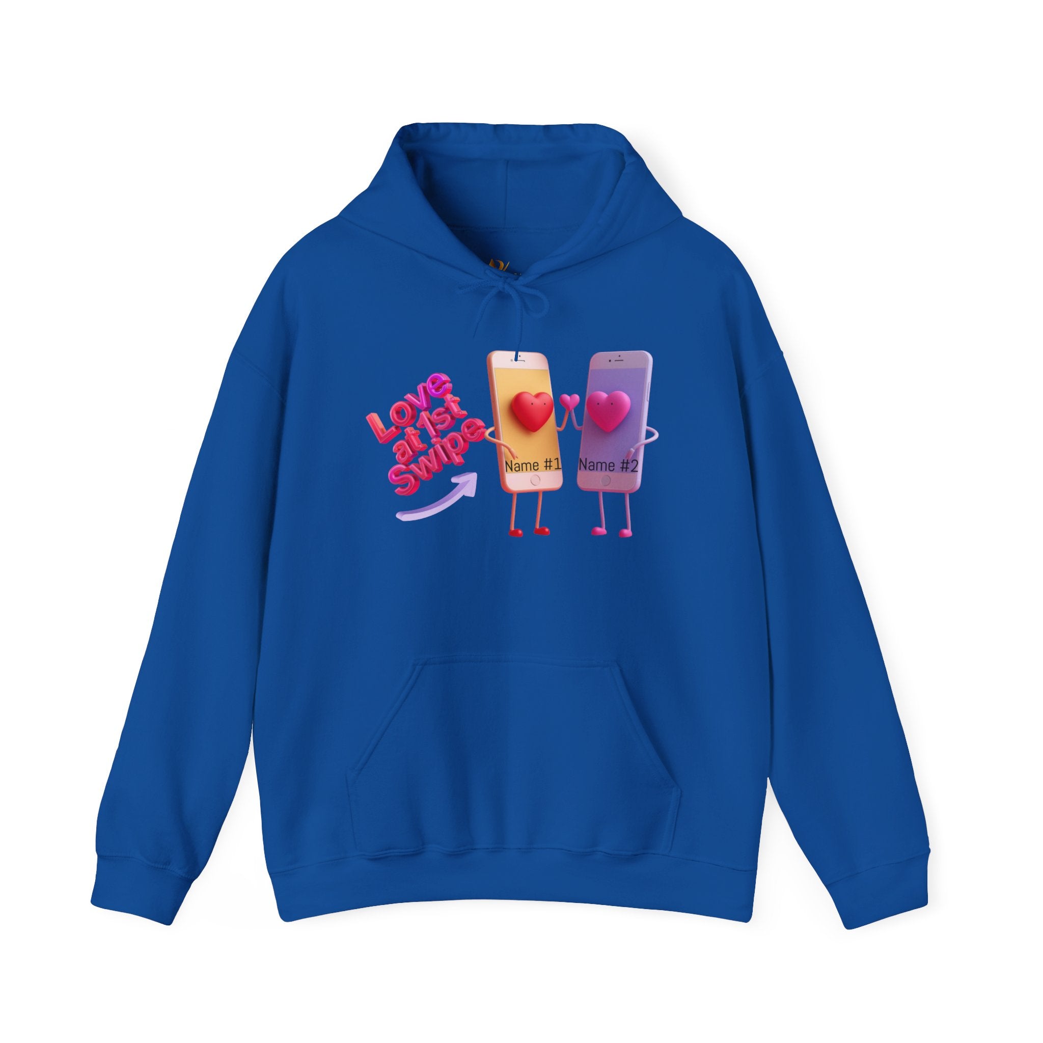 Love at First Swipe Hoodie Personalized Valentine