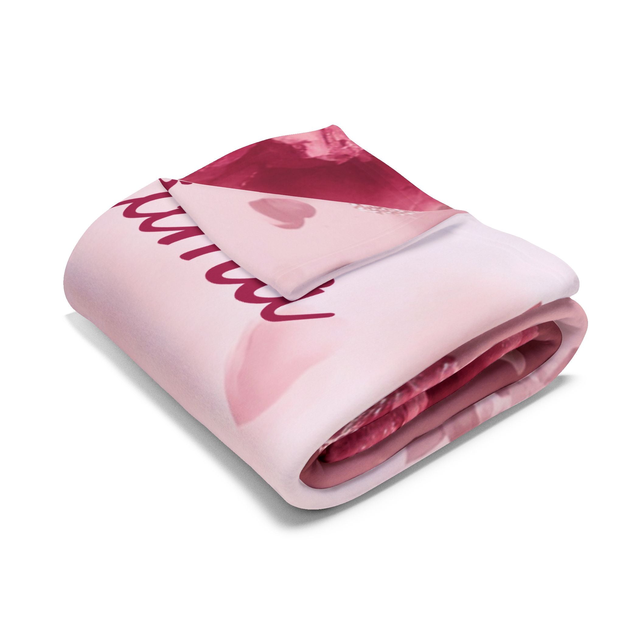 Personalized Mother's Day Fleece Blanket - Custom Names, Mom or Grandma Gift, Floral Design