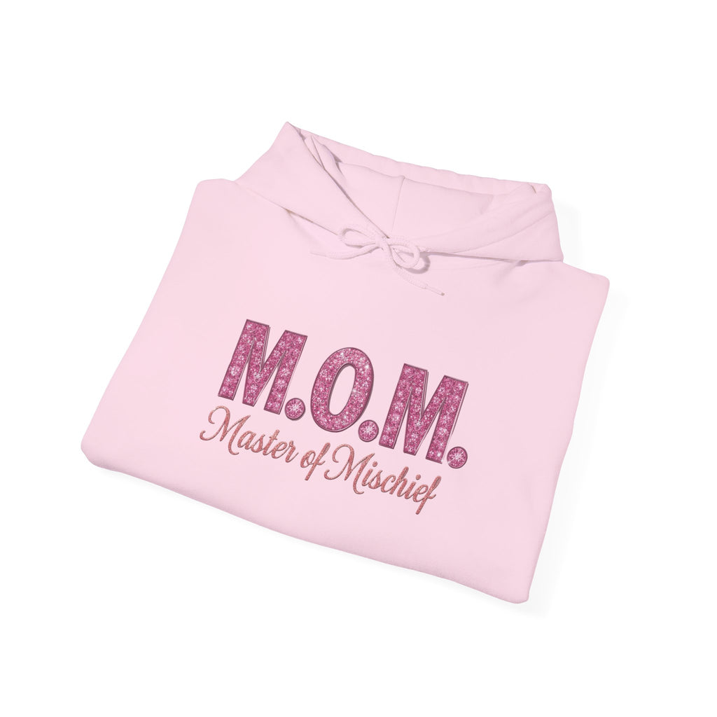 Mom Hoodie — "M.O.M. Master of Mischief" Graphic Mother's Day Pullover