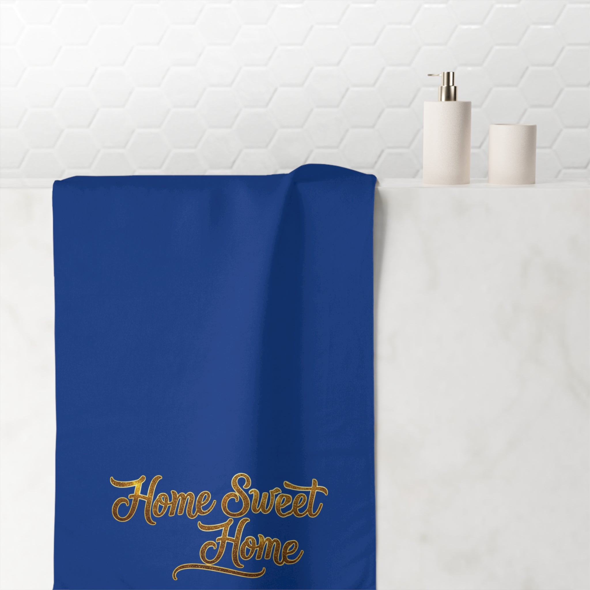 Home Sweet Home Beach Towel — Plush Cotton Bath & Pool Towel