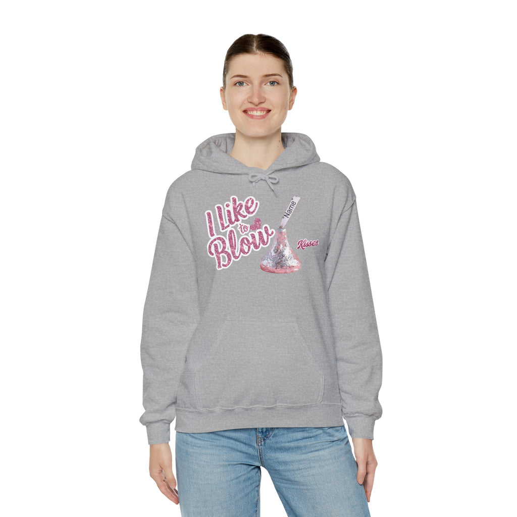 Personalized Valentines Hoodie, Kiss