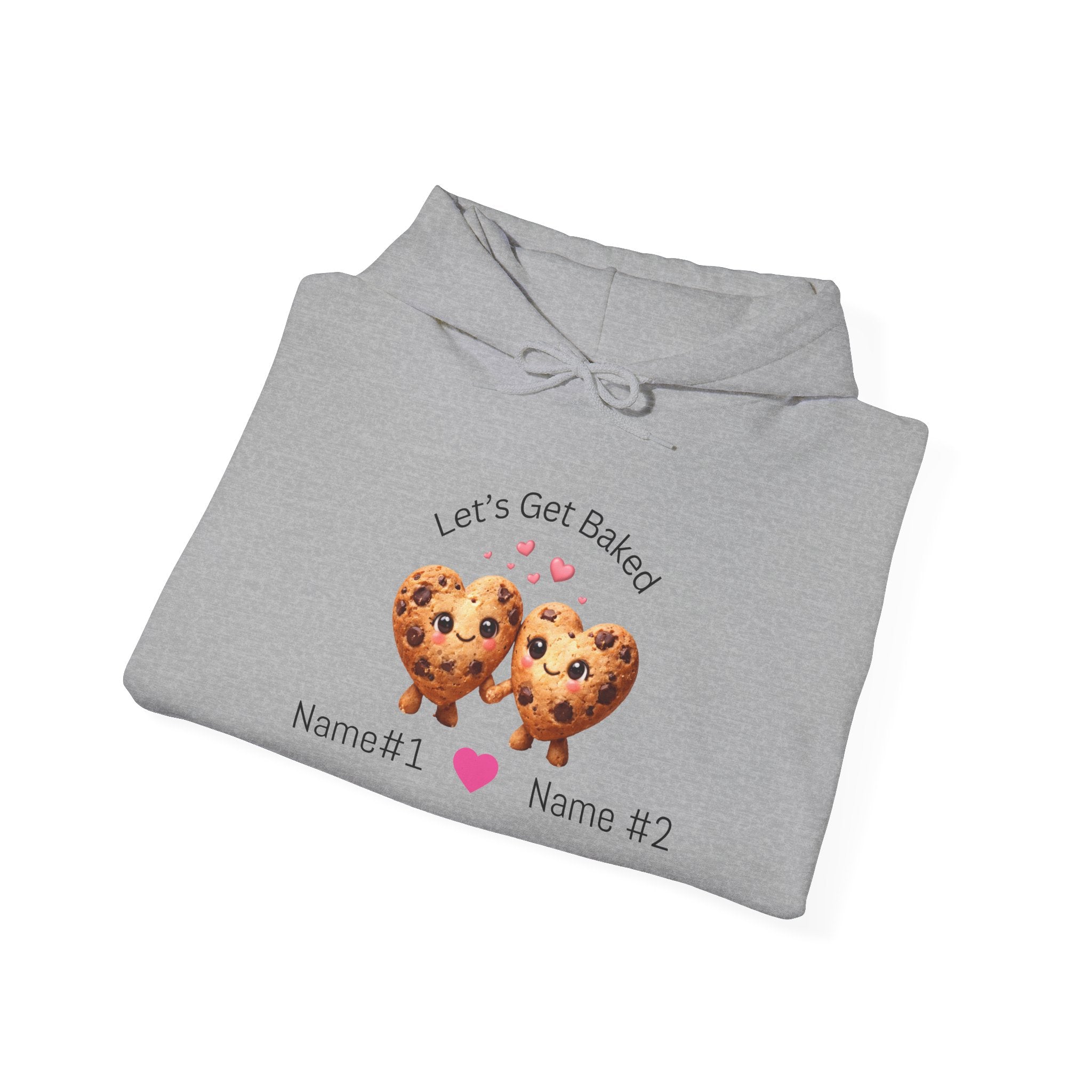 Let's Get Baked Cookie Hoodie — Personalized Couple Sweatshirt