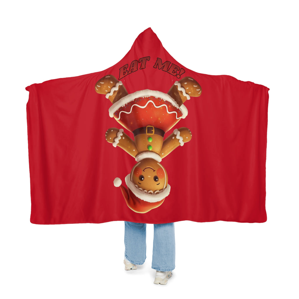 Gingerbread Girl Hooded Snuggle Blanket – Cute 'Eat Me' Throw