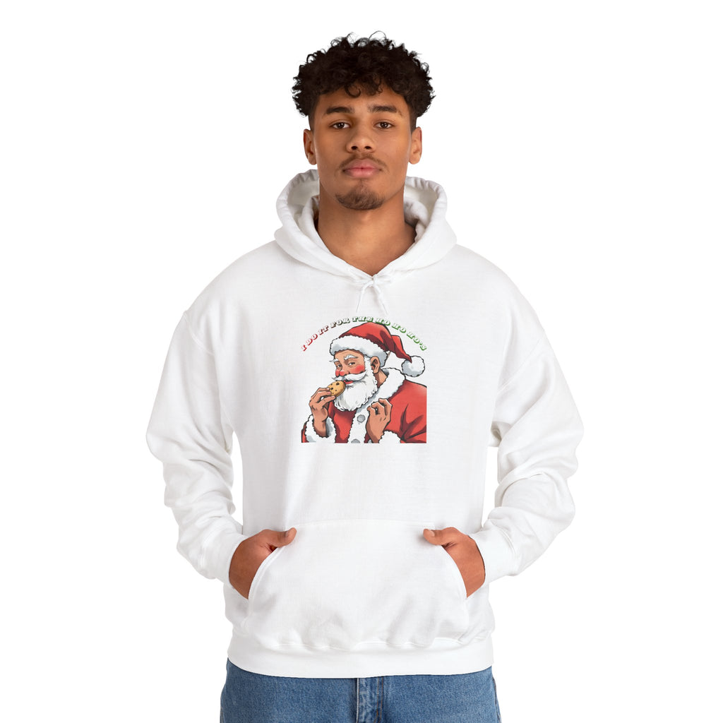 Adult Themed Santa Cookie Hoodie – 'I Do It For The Ho Ho Ho's' Christmas Attire