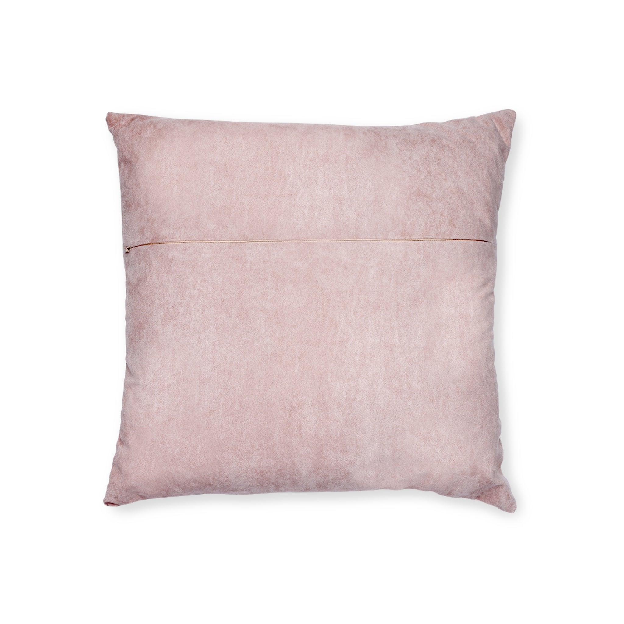Pink Winter Wonderland Square Pillow — Decorative Throw Cushion