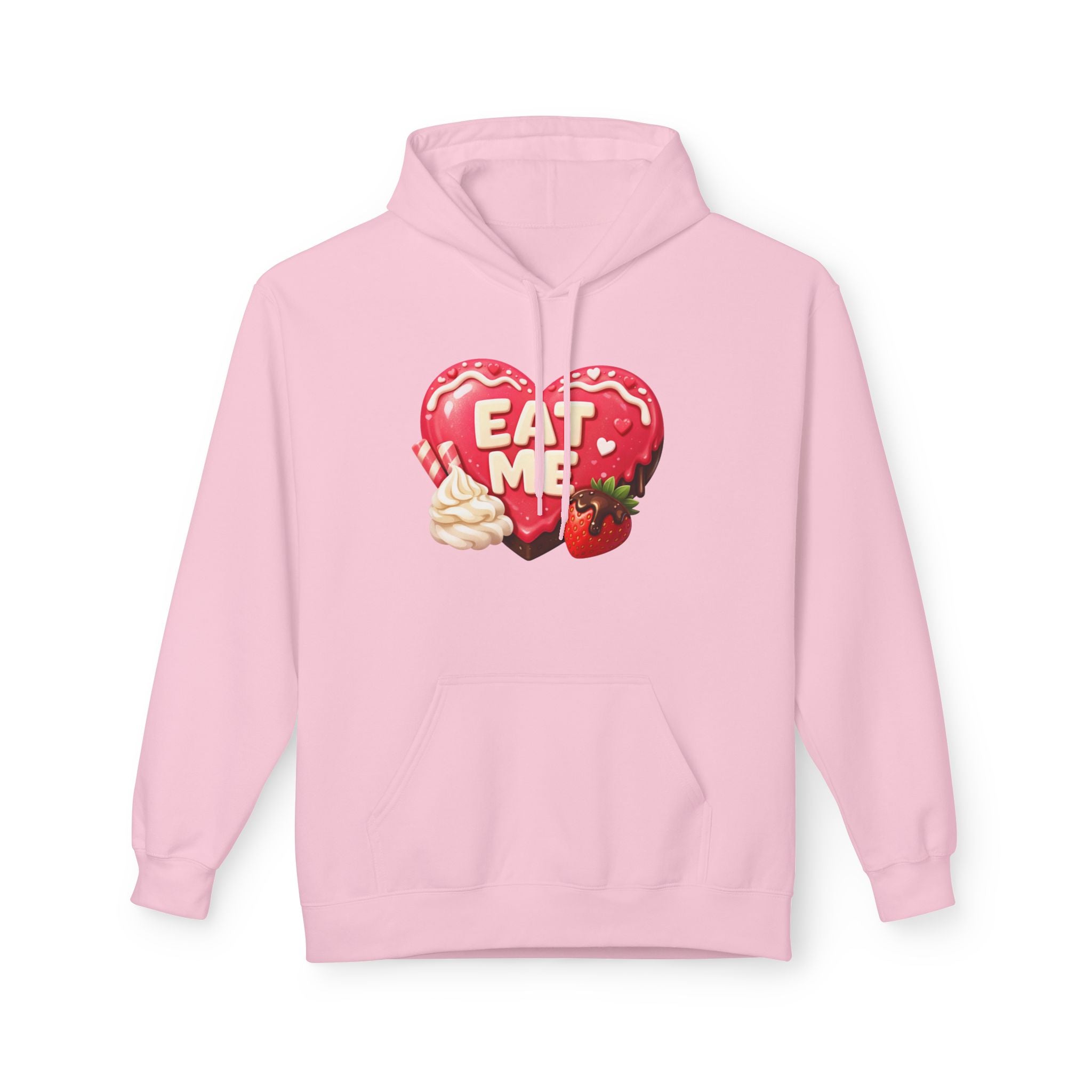 Valentine’s 'Eat Me' Strawberry Donut Hoodie — Cute Heart Pullover