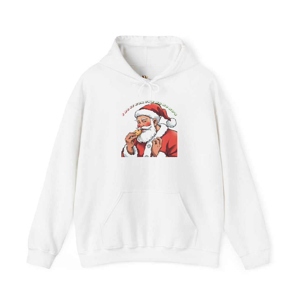 Adult Themed Santa Cookie Hoodie – 'I Do It For The Ho Ho Ho's' Christmas Attire