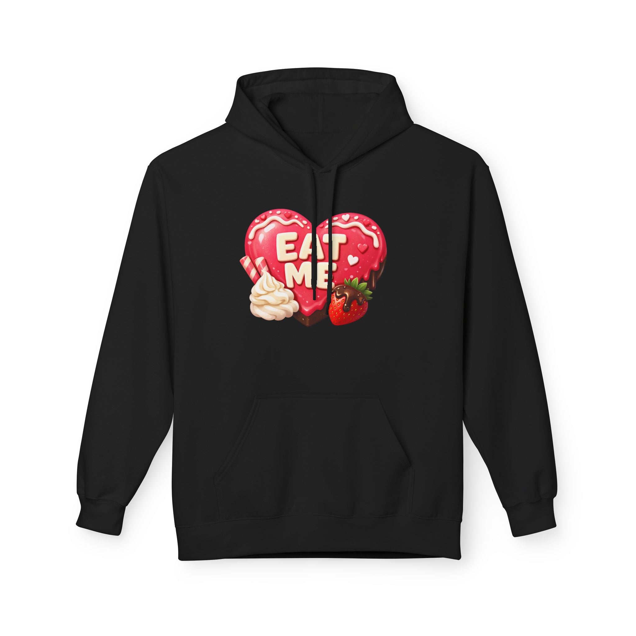 Valentine’s 'Eat Me' Strawberry Donut Hoodie — Cute Heart Pullover