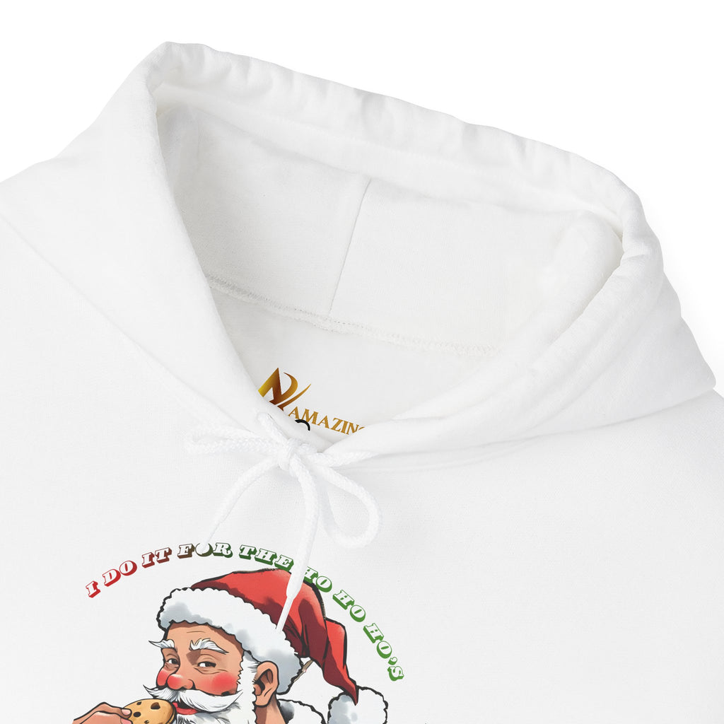 Adult Themed Santa Cookie Hoodie – 'I Do It For The Ho Ho Ho's' Christmas Attire