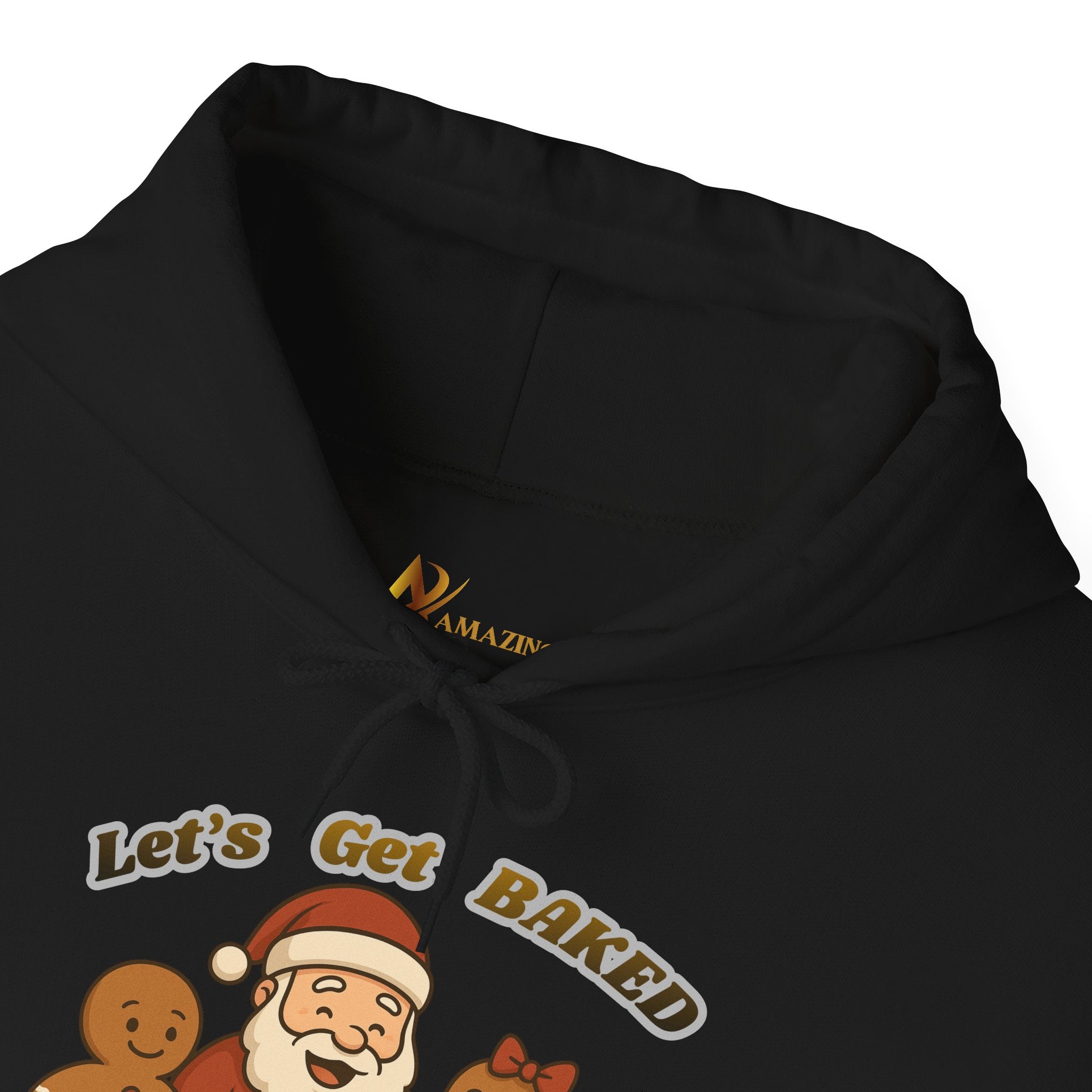 Adult Themed Santa Baking Hoodie — 'Let’s Get Baked' Christmas Attire