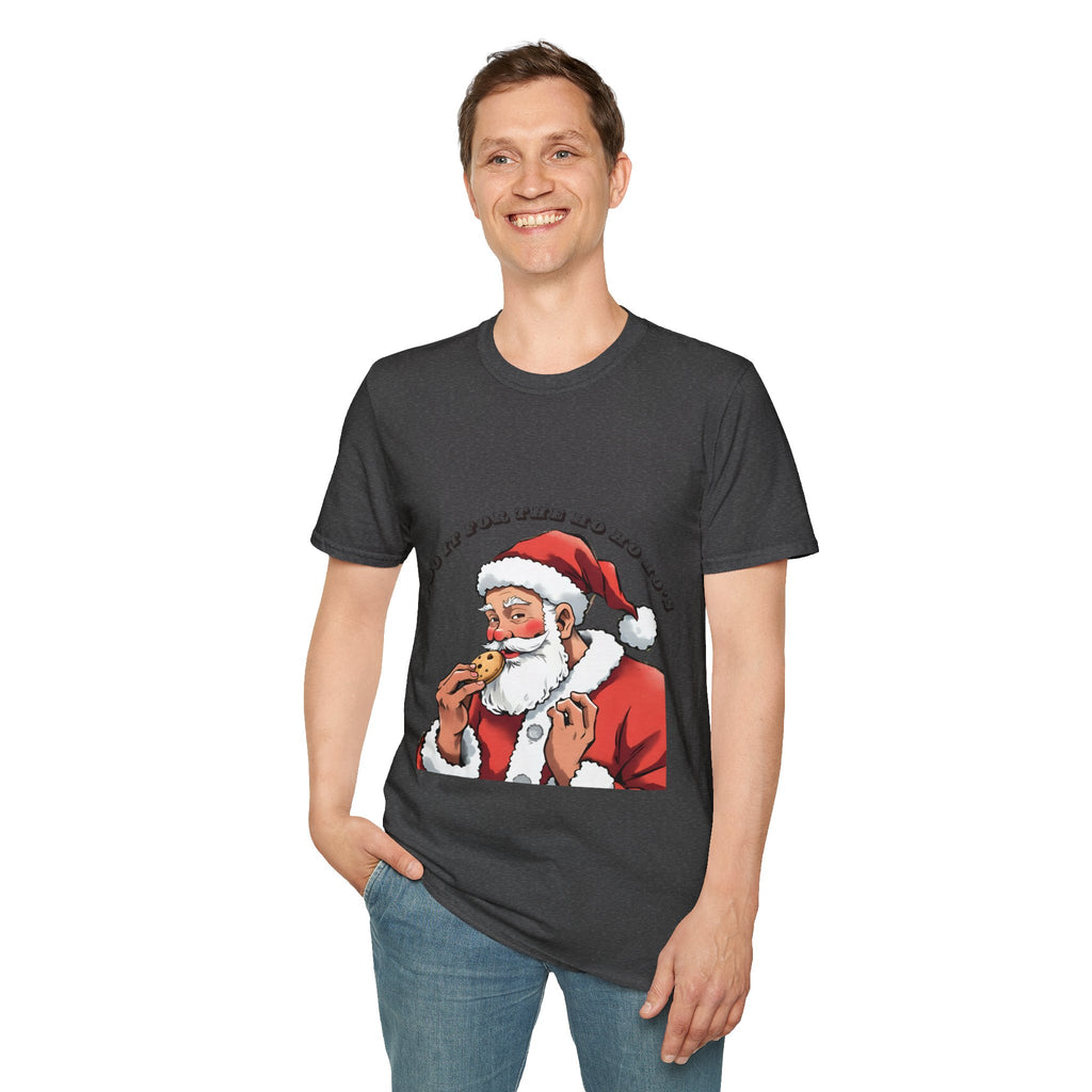 Adult Themed Santa Cookie T-Shirt - 'I Do It For The Ho Ho Ho's' Christmas Attire
