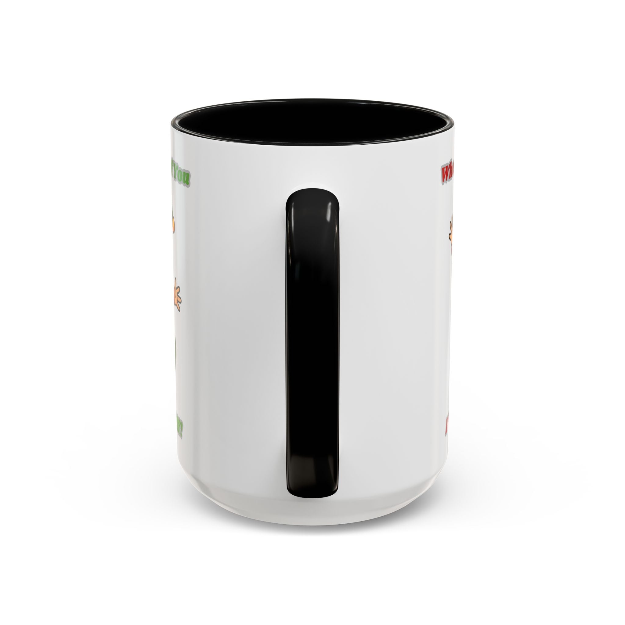 When I Think Of You I Touch My Elf Mug — Funny Christmas Coffee Cup (11/15oz)