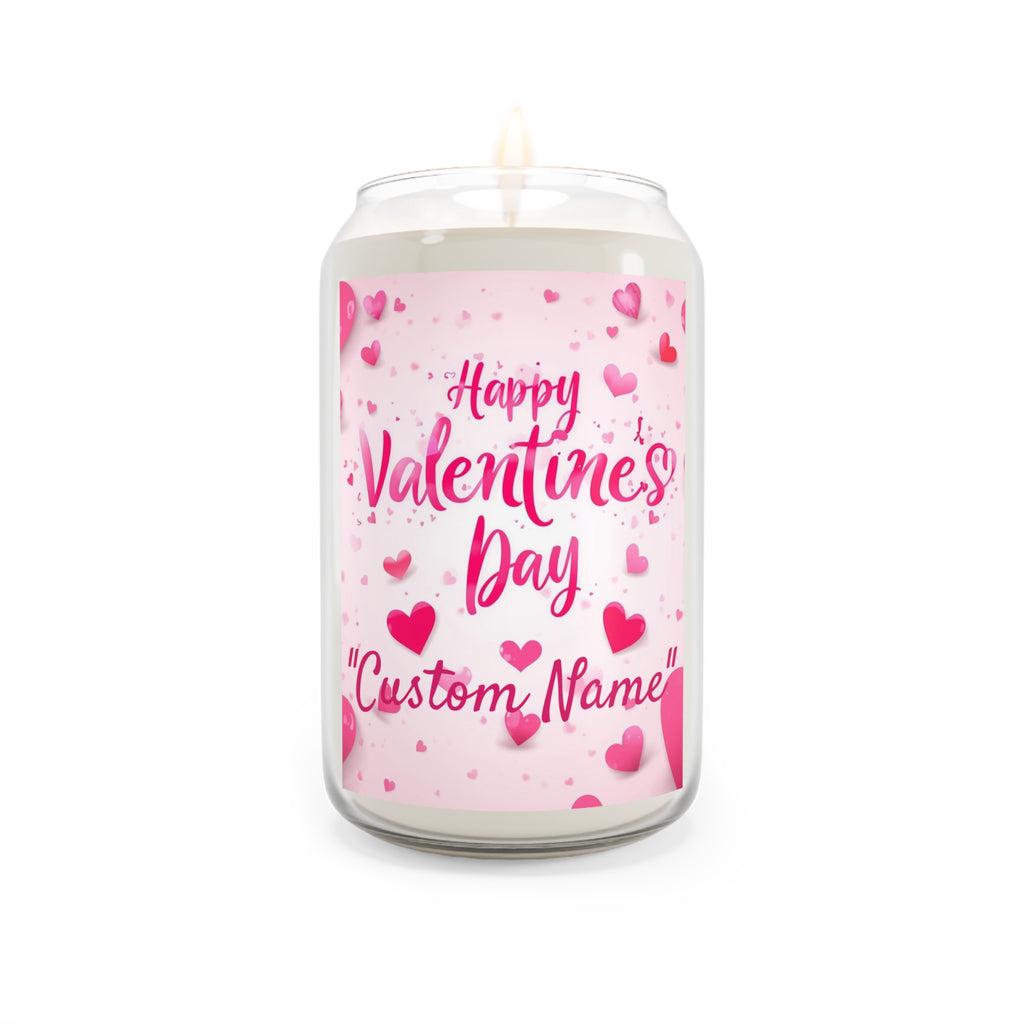Valentine's Day Scented Soy Candle – Custom Name, 13.75oz