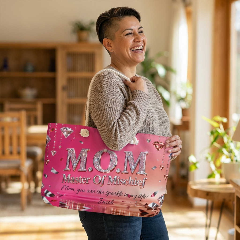Personalized M.O.M. Weekender Bag — Mom Gift