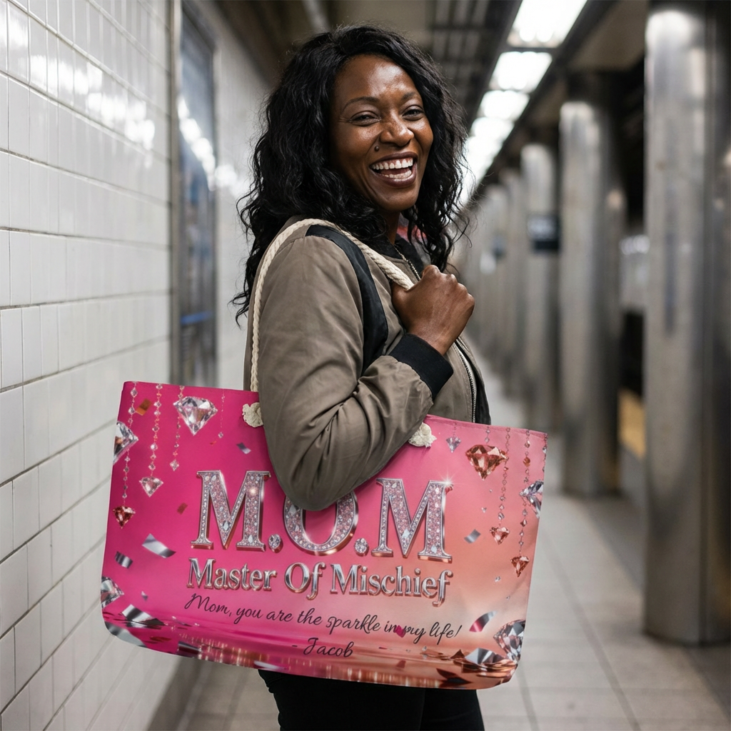 Personalized M.O.M. Weekender Bag — Mom Gift