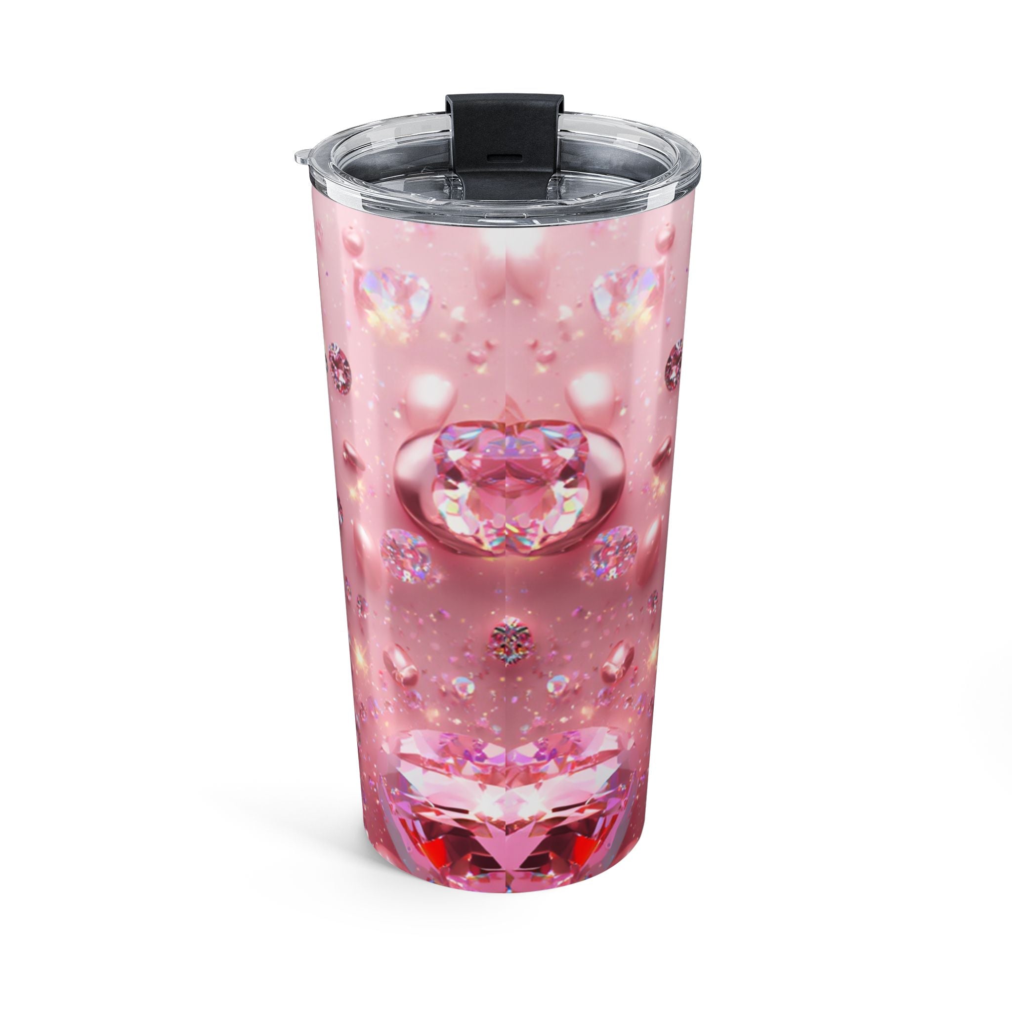 Personalized Sparkle 20oz Insulated Tumbler — Pink Rhinestone ‘Queen of Sparkles’ Gift