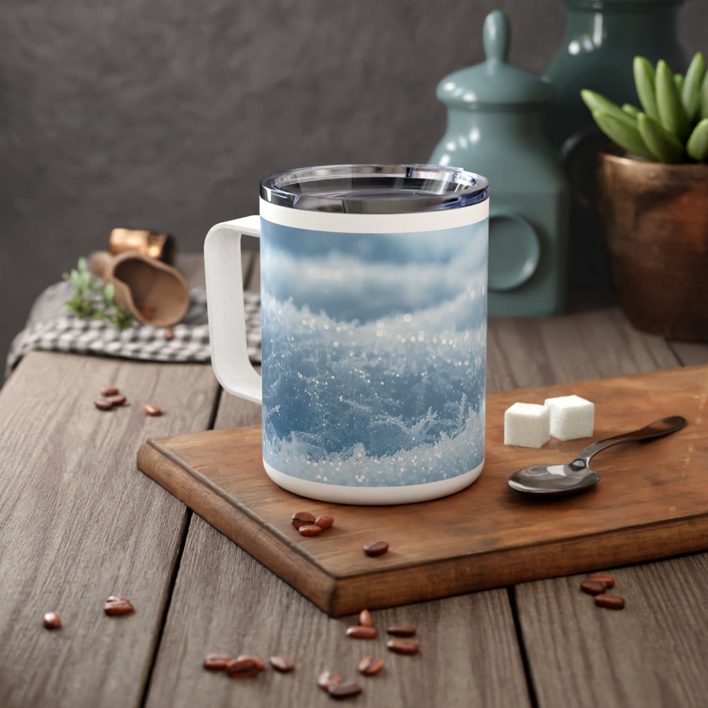 10oz Insulated Coffee Mug - Frosty Snow