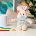 Personalized 1st Easter Plush Bunny with Tee — Custom Baby Easter Gift