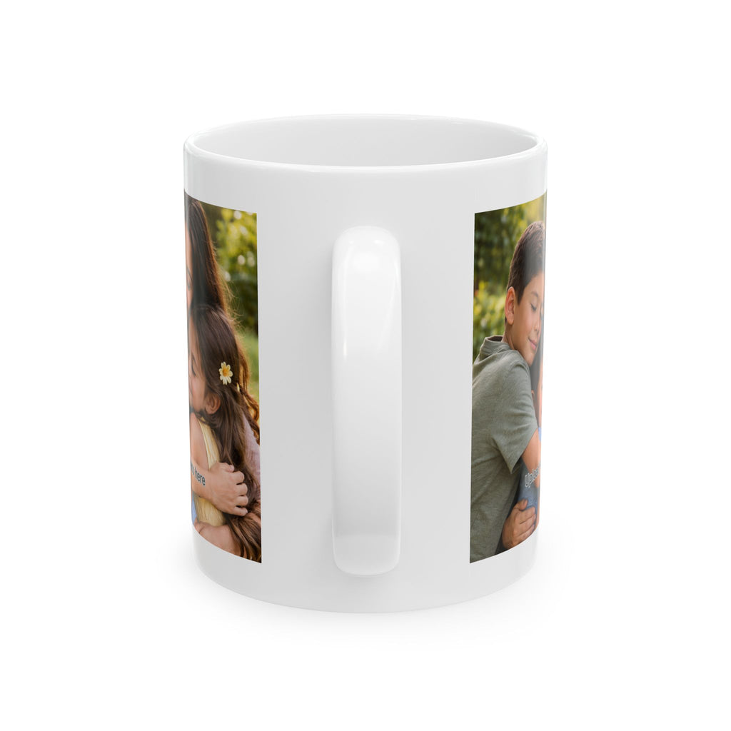 Mama Coffee Mug - "Warmth Begins With Mom" Ceramic Photo Mug (11oz & 15oz)
