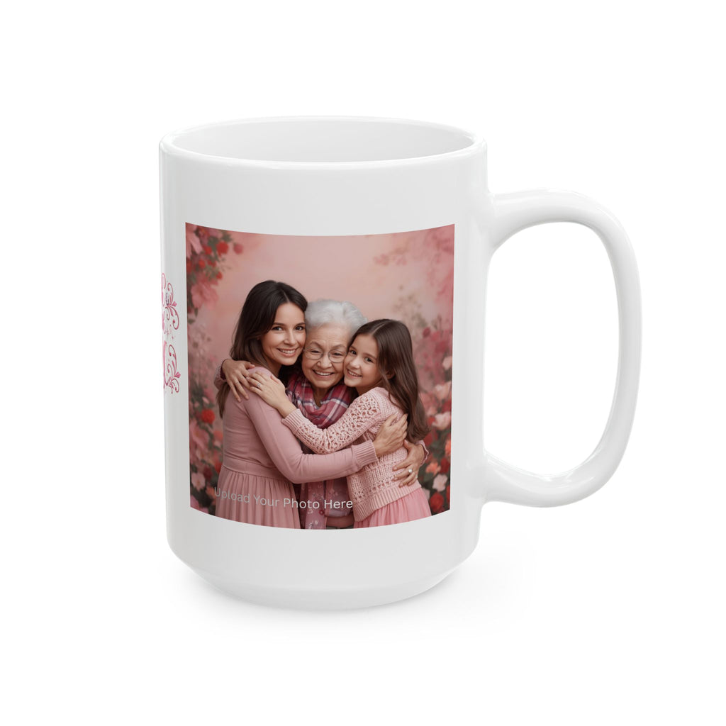 Warmth Begins With Mom Ceramic Mug — Mother's Day Floral Coffee Cup (11oz/15oz)