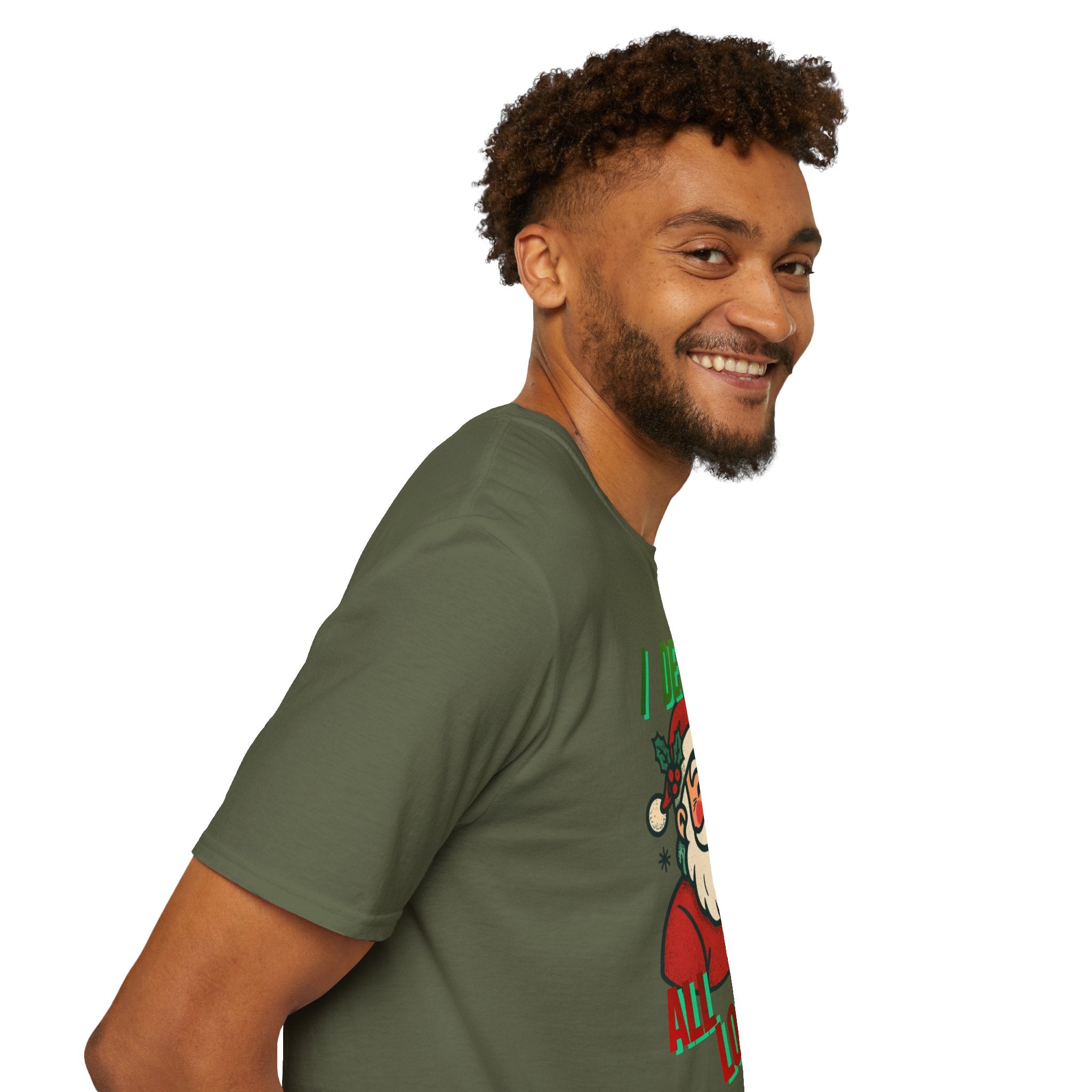 Adult Themed Santa T-Shirt - 'I Deliver All Night Long' Christmas Attire