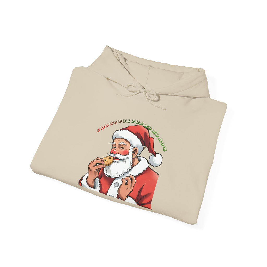 Adult Themed Santa Cookie Hoodie – 'I Do It For The Ho Ho Ho's' Christmas Attire