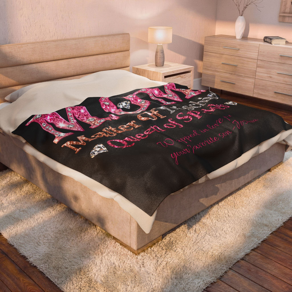“MOM: Master of Mischief, Queen of Sparkles” Gift Throw